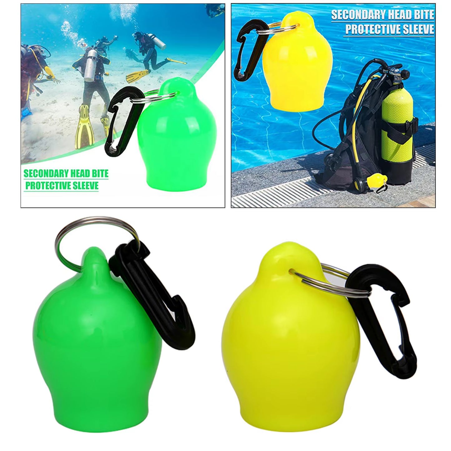 Snorkel Regulator Mouthpiece Cover Scuba Dive Holder W/ Clip