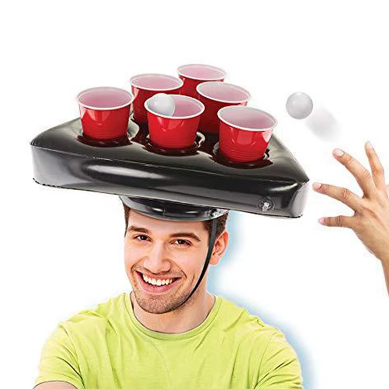 Get Ready for a Splash-tastic Time with the Inflatable Hat Ball Throwing Game - Perfect for Summer Parties and Beer Competitions!