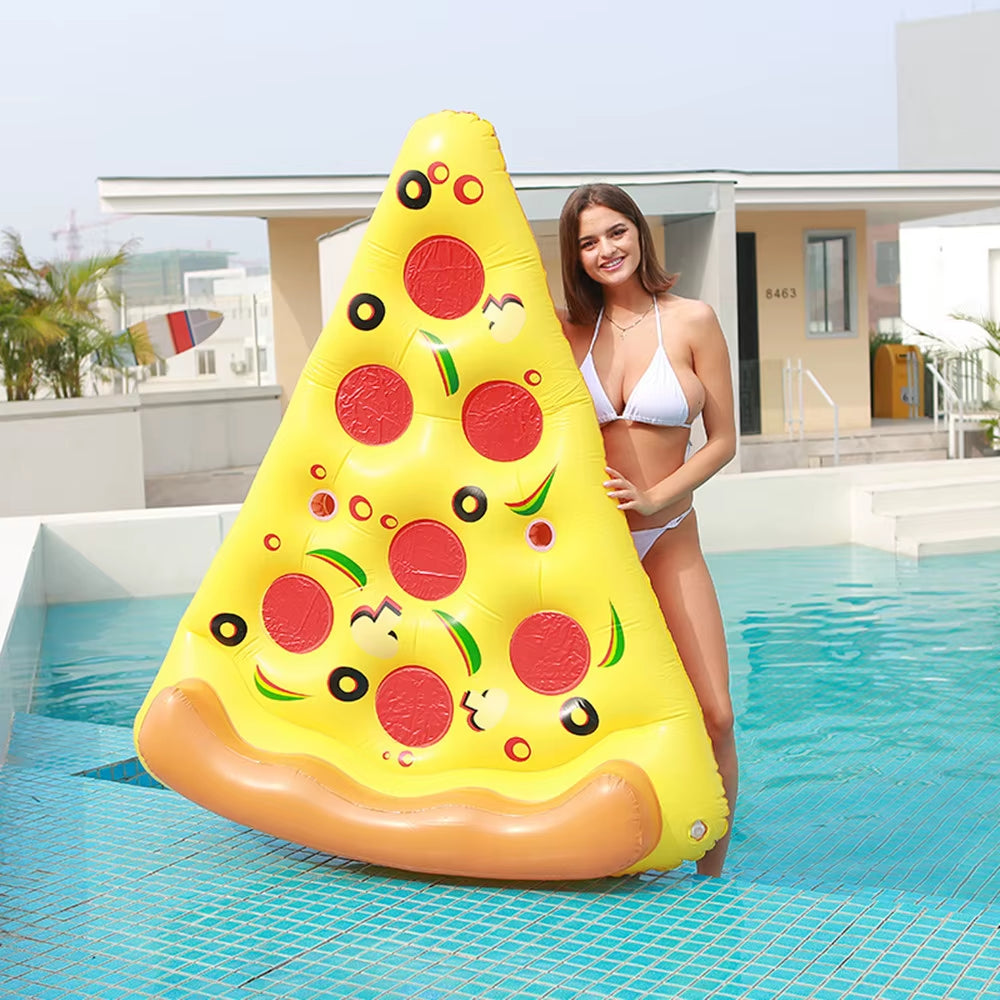 Hot Giant Pizza Swimming Pool Floating Inflatable Mattress Swimming Ring Circle Island Cool Water Party Pool Toy Pool Float