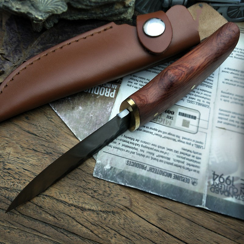 Unleash Adventure: Mahogany Survival Knife