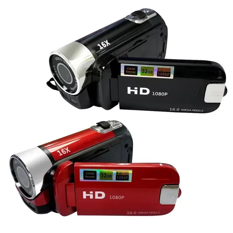 1080P Full HD Digital Camera 270° Rotation DV Video Recorder 2.7Inch Touch Screen Digital Camcorder 16X Digital Zoom CMOS Sensor