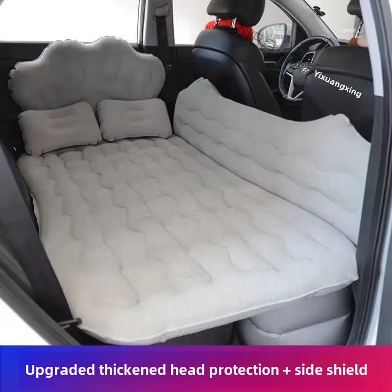 Car Inflatable Travel Bed for SUV Rear Seats - Air Cushion Mattress for Road Trips