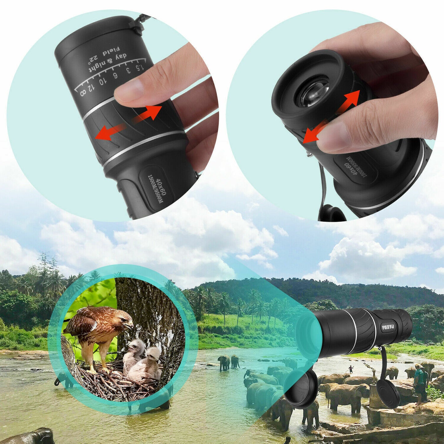 Explore Wildly with Our HD Adventure Monocular