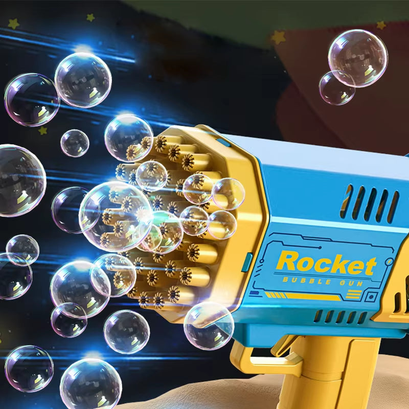 40/69 Holes Bubble Machine Ages 3+ Boy Girl Toys Birthday Wedding Kids Adult Party Toys Summer outside Bubble Gun Soap Blower