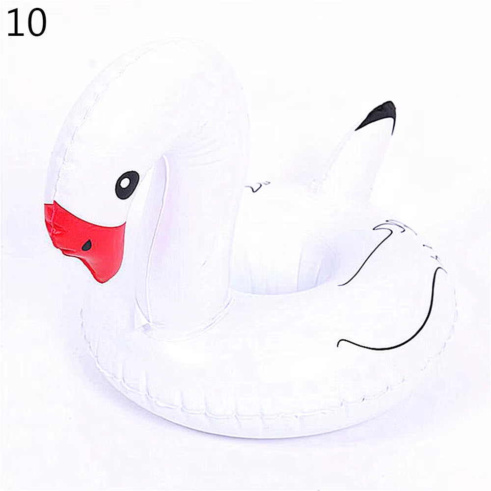 1PC Inflatable Float Cup Pad Swimming Pool Drink Cup Stand Holder Cute Drink Pool Mat for Kids Toy Summer Pool Party Decorations
