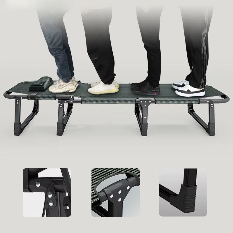 Portable Ultralight Folding Camping Bed for Single Person - Ideal for Hiking and Outdoor Use