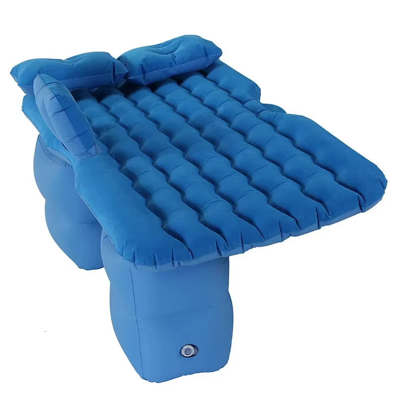 Car Inflatable Travel Bed for SUV Rear Seats - Air Cushion Mattress for Road Trips