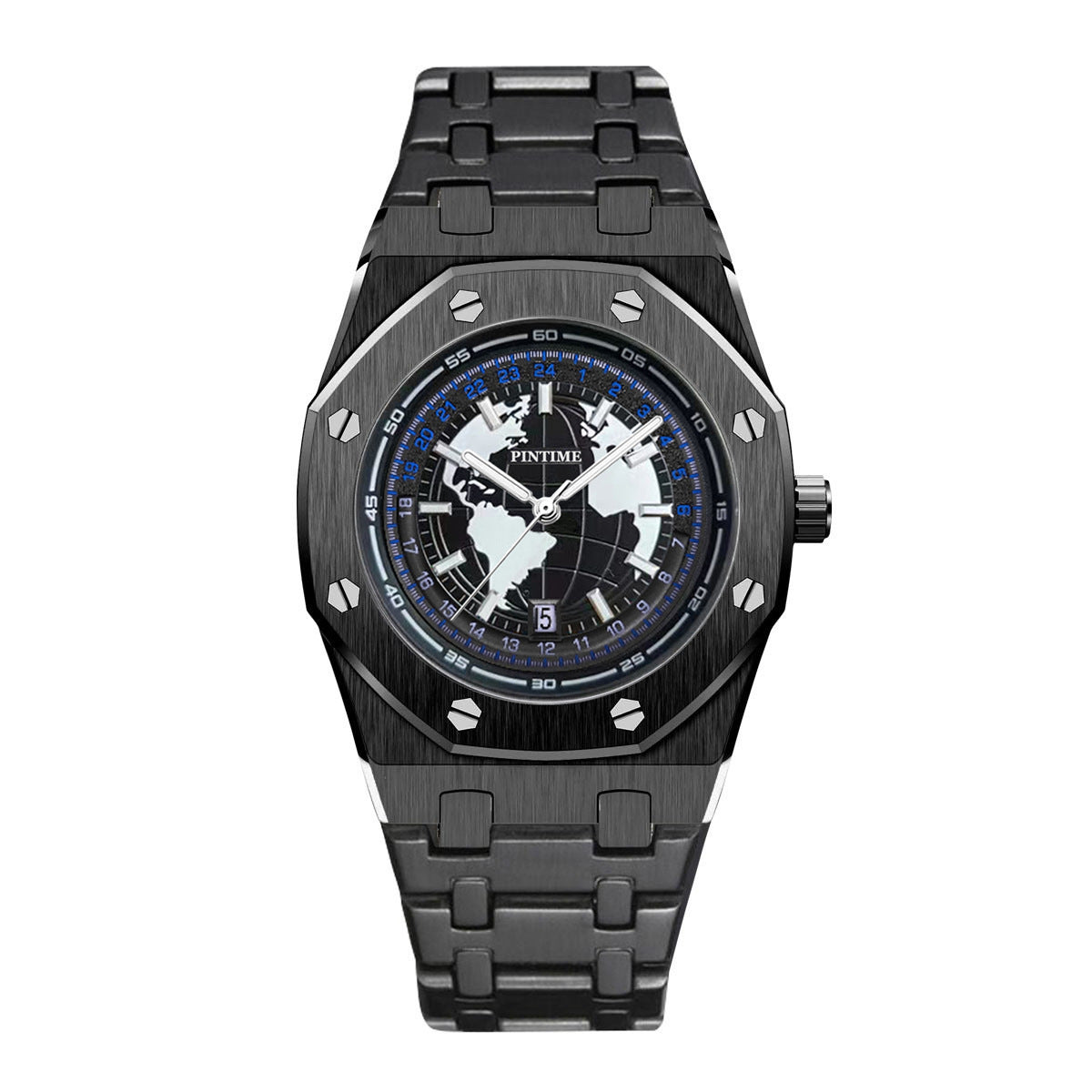 Abenteuerbereite, wasserdichte Stahluhr