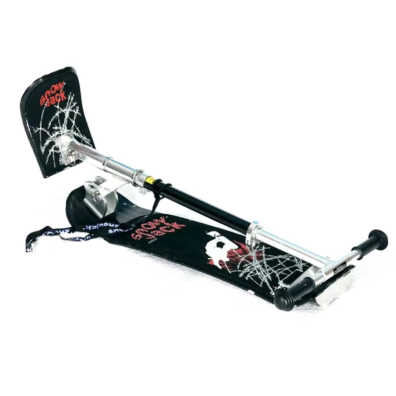 Adults Fold Skate Board Winter Outdoor Snow Tube Ski Scooter Sled with Safe Brake