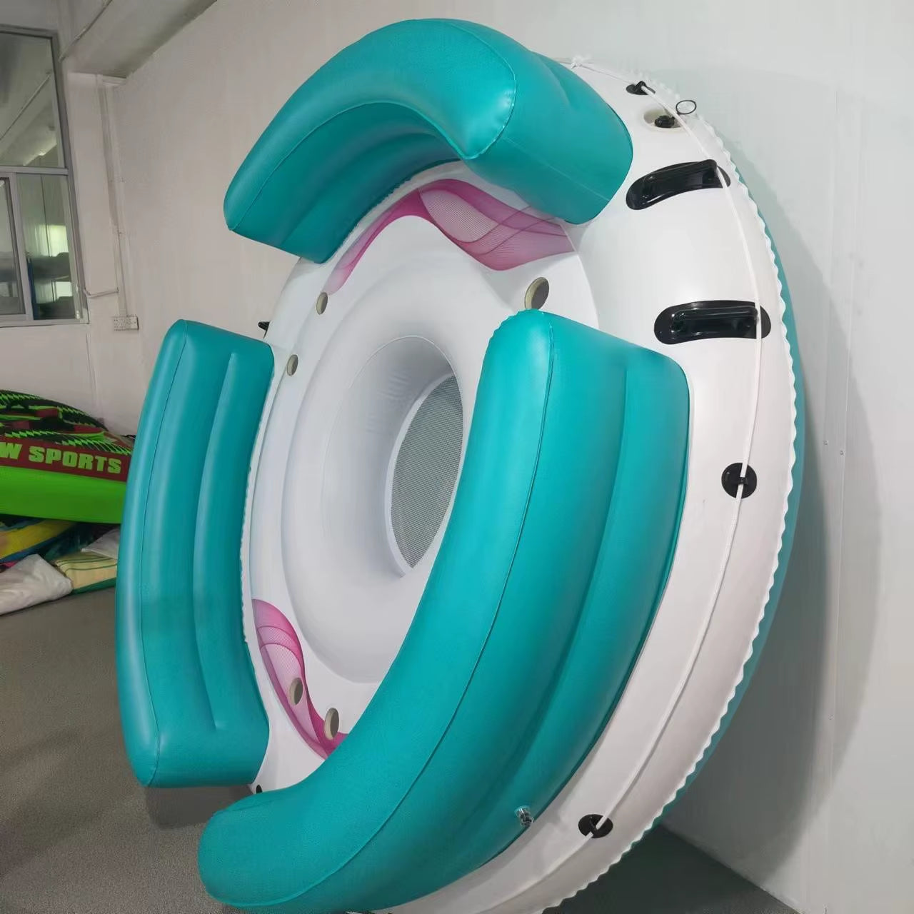 Waterproof Inflatable Sofa Bed Floating Island Floating Couch for Pool Folding Beach Rafting Boat for Swimming and Party