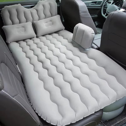 Car Inflatable Travel Bed for SUV Rear Seats - Air Cushion Mattress for Road Trips