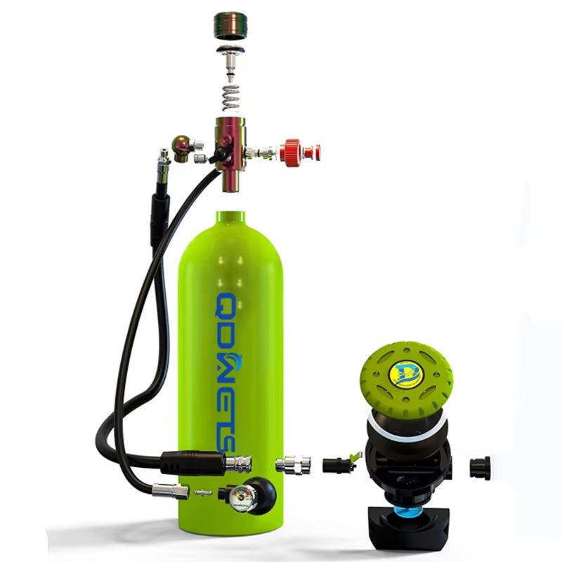 2.3L Portable Scuba Tanks,Dot Certified Diving Gear for Underwater 25-35 Minutes of Diving ,Bacup Air Tanks,Diving Air Ta