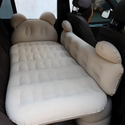 Car Inflatable Travel Bed for SUV Rear Seats - Air Cushion Mattress for Road Trips