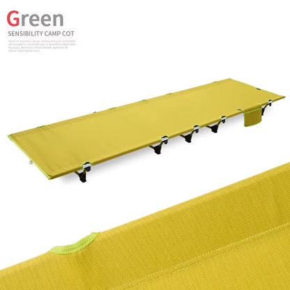 Outdoor Lightweight Portable Folding Camp Bed - Oxford Cloth Leisure Bed for Camping and Relaxation