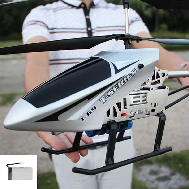 Remote Control RC Helicopter - Durable 80cm Outdoor Drone Toy for Kids, 3.5CH Large Aircraft Model