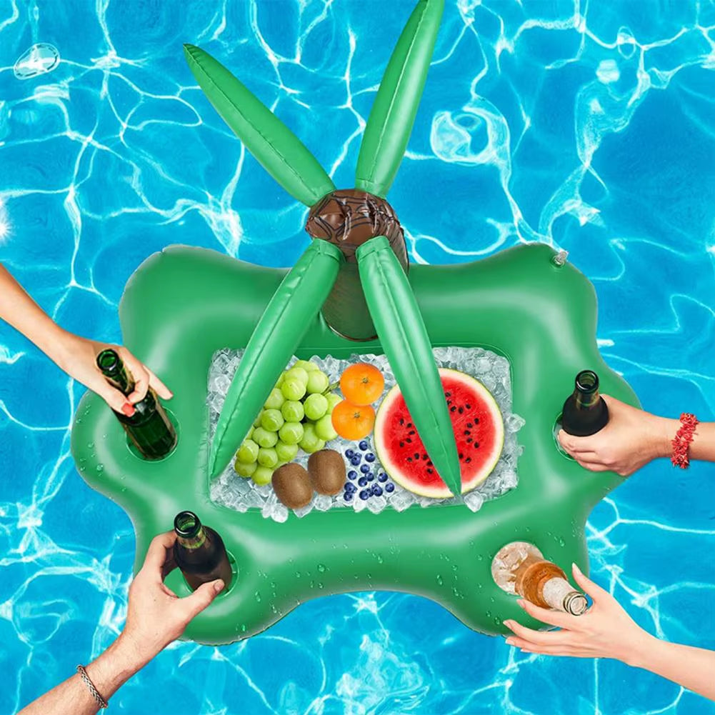 Inflatable PVC Beach Toy and Serving Bar for Pool and Salad Ice Tray