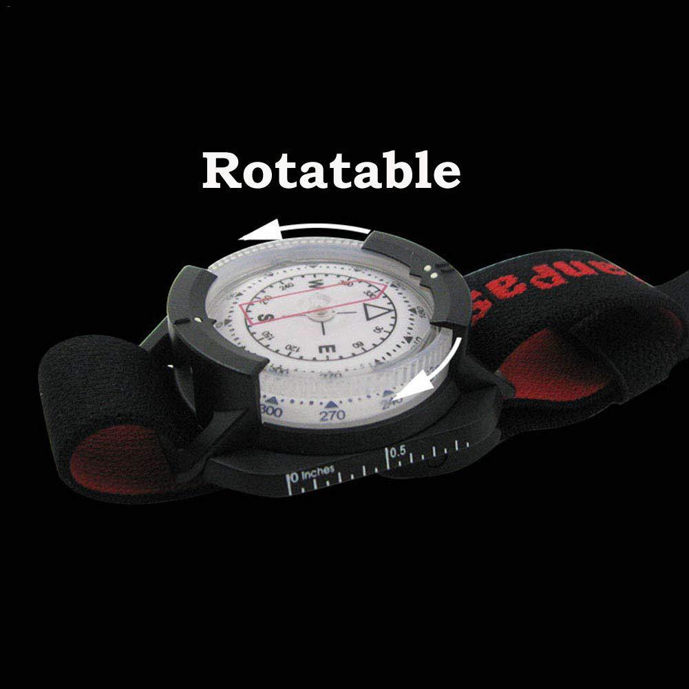 Adventurer's Dynamic Glow Compass Watch