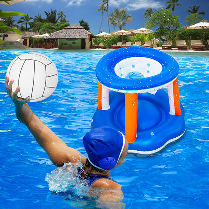 Episches aufblasbares Pool-Sportset: Volleyball und Basketball