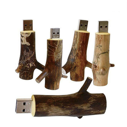 Unlock Adventure: Wood USB Stick – Nature's Charm