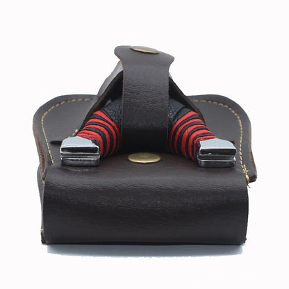 Abenteuertaugliche Schleudertasche aus Leder