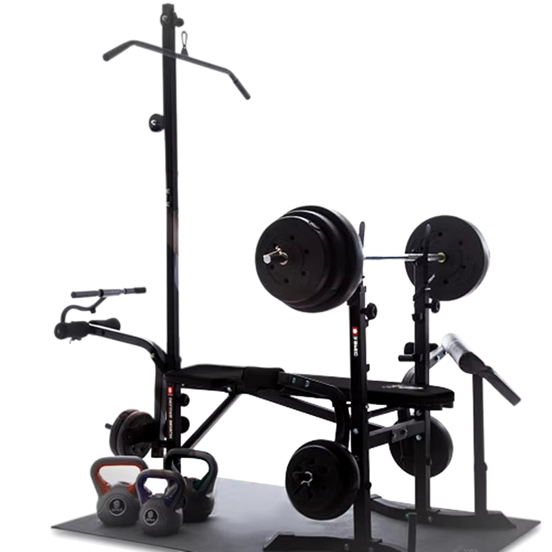 Fitness Equipment Home Bench Press Squat Frame Multi-Functional Weight Lifting Bed Barbell Combination Set Men'S Fitness Bench