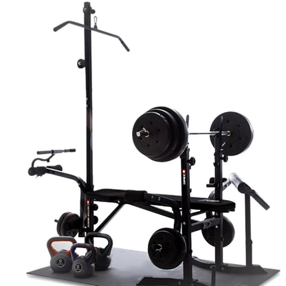 Fitness Equipment Home Bench Press Squat Frame Multi-Functional Weight Lifting Bed Barbell Combination Set Men'S Fitness Bench