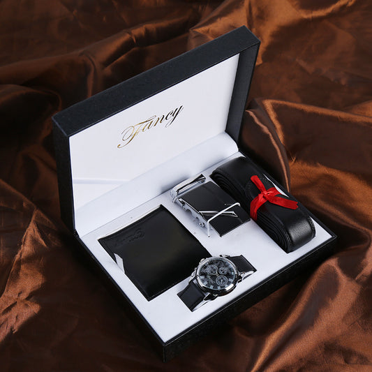 Unleash Adventure: Men's Luxe Belt & Watch Set