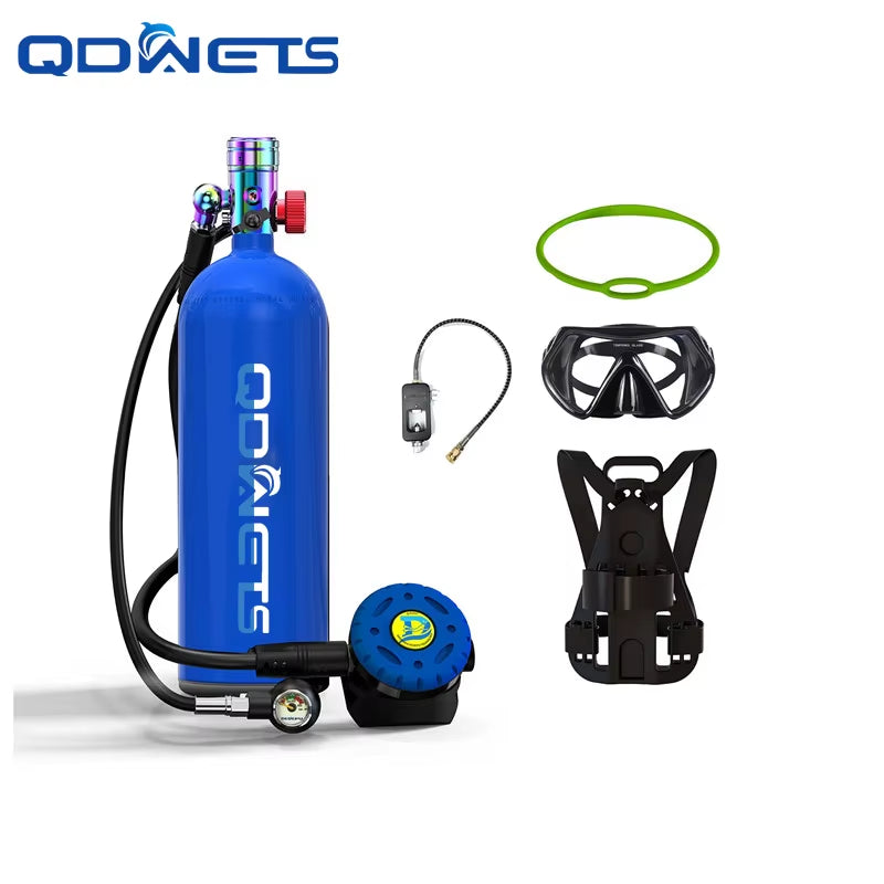 2.3L Portable Scuba Tanks,Dot Certified Diving Gear for Underwater 25-35 Minutes of Diving ,Bacup Air Tanks,Diving Air Ta