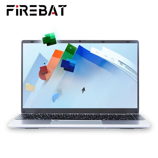 FIREBAT A14 Professional Laptop -  N5095, 14.1" FHD Display, 16GB LPDDR4 RAM, 512GB SSD, 1TB Storage, Lightweight Business Notebook with Fingerprint Security
