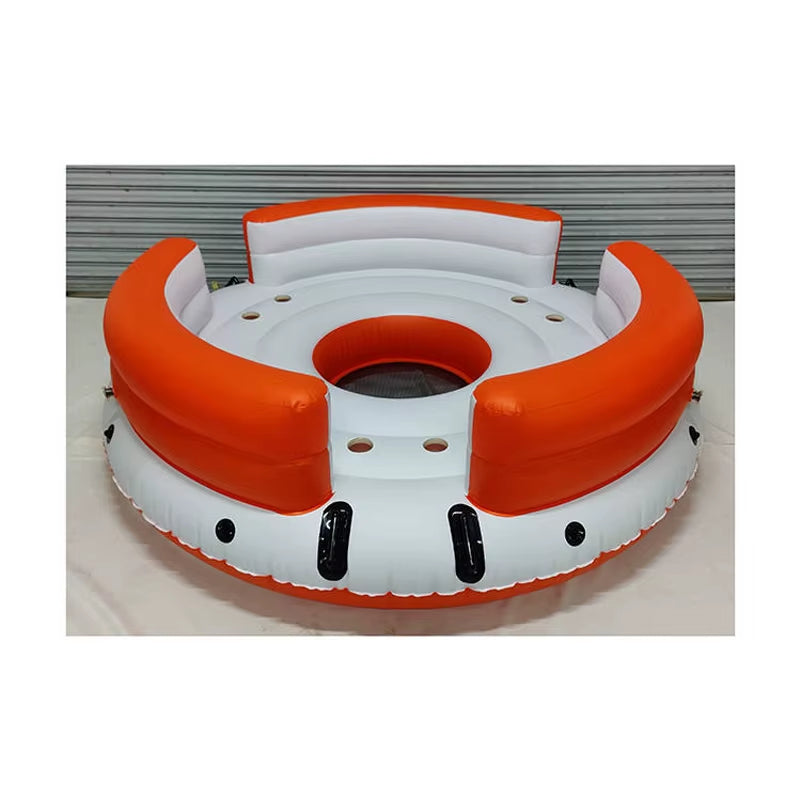 Waterproof Inflatable Sofa Bed Floating Island Floating Couch for Pool Folding Beach Rafting Boat for Swimming and Party