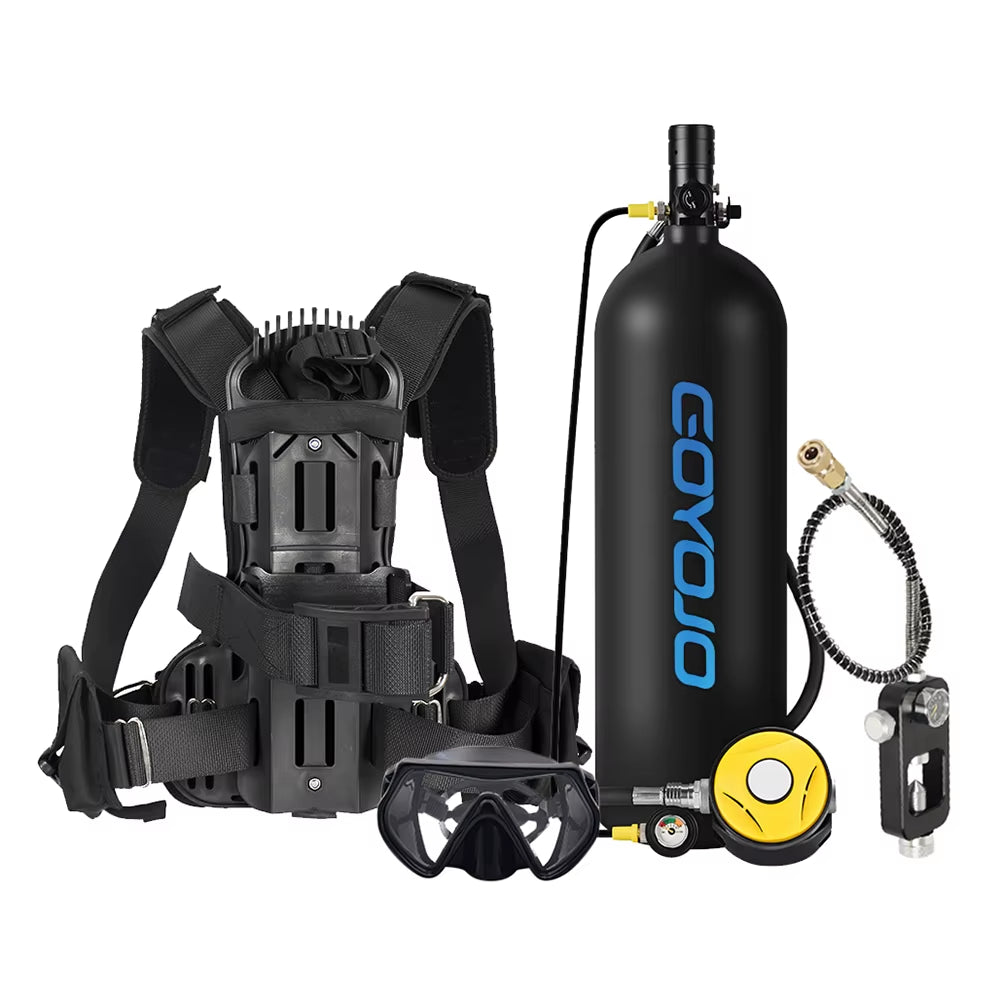 4L Snack-Sized Aqua Air Canister with Fancy Pipe - 60-Minute Gilly-Giver for Those “Oops, I Forgot to Breathe” Moments!
