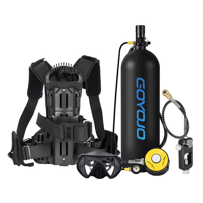 4L Snack-Sized Aqua Air Canister with Fancy Pipe - 60-Minute Gilly-Giver for Those “Oops, I Forgot to Breathe” Moments!