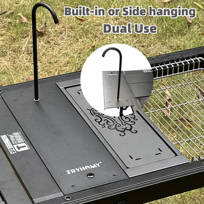 IGT Elektrischer Wasserspender für Camping – IGT 3000 mAh Wasserdichte Wasserpumpe mit Aluminium-Tischeinheit und Zubehör