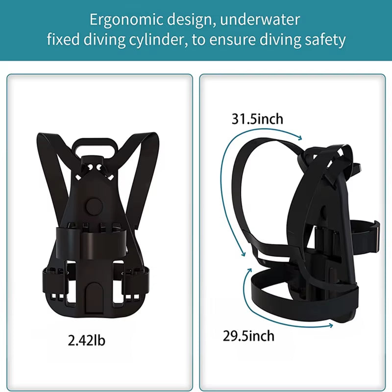2.3L Portable Scuba Tanks,Dot Certified Diving Gear for Underwater 25-35 Minutes of Diving ,Bacup Air Tanks,Diving Air Ta