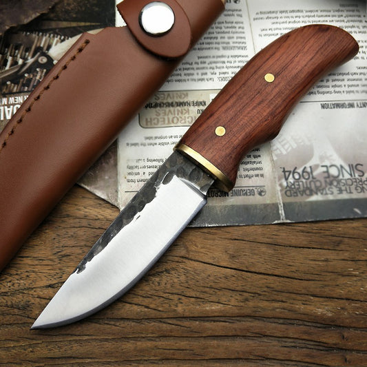 Unleash Adventure: Mahogany Survival Knife