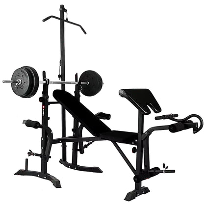 Fitness Equipment Home Bench Press Squat Frame Multi-Functional Weight Lifting Bed Barbell Combination Set Men'S Fitness Bench