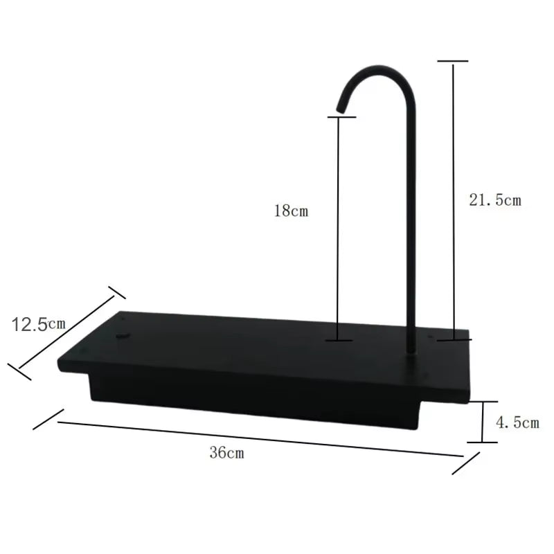 IGT Elektrischer Wasserspender für Camping – IGT 3000 mAh Wasserdichte Wasserpumpe mit Aluminium-Tischeinheit und Zubehör