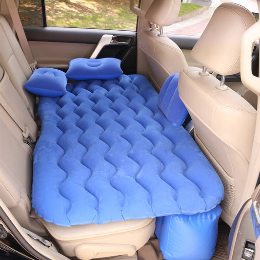 Universal Car Air Inflatable Travel Mattress for Back Seat - Multi-Functional Sofa Pillow and Outdoor Camping Cushion