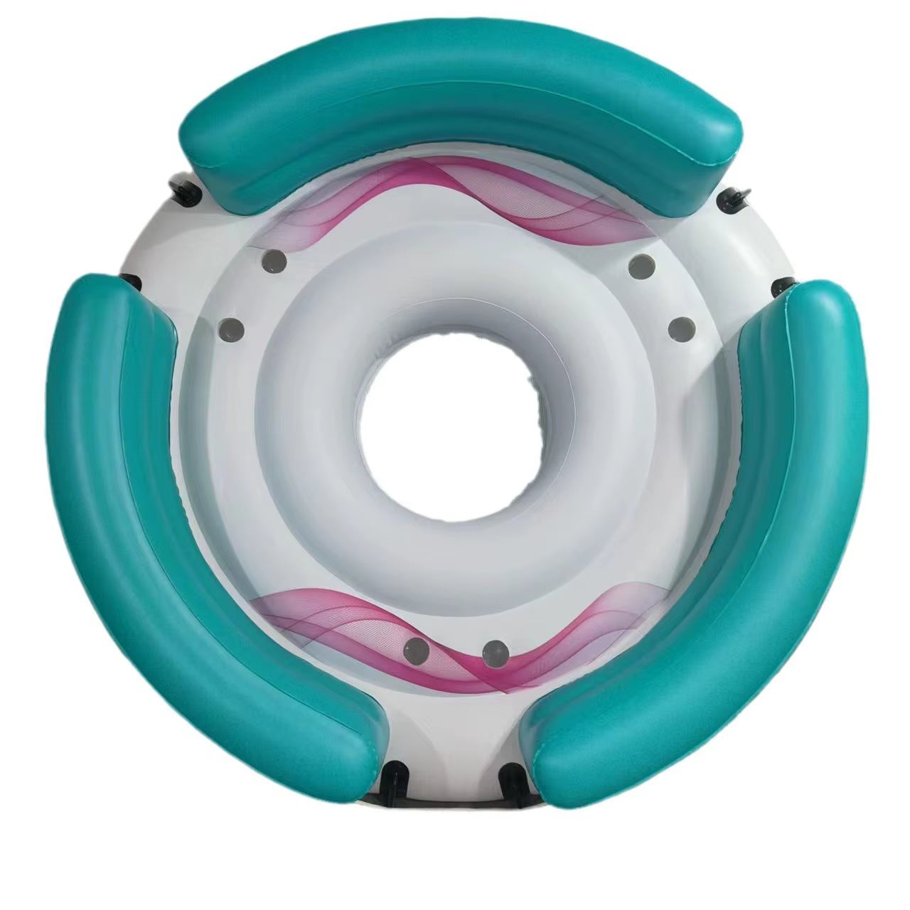 Waterproof Inflatable Sofa Bed Floating Island Floating Couch for Pool Folding Beach Rafting Boat for Swimming and Party