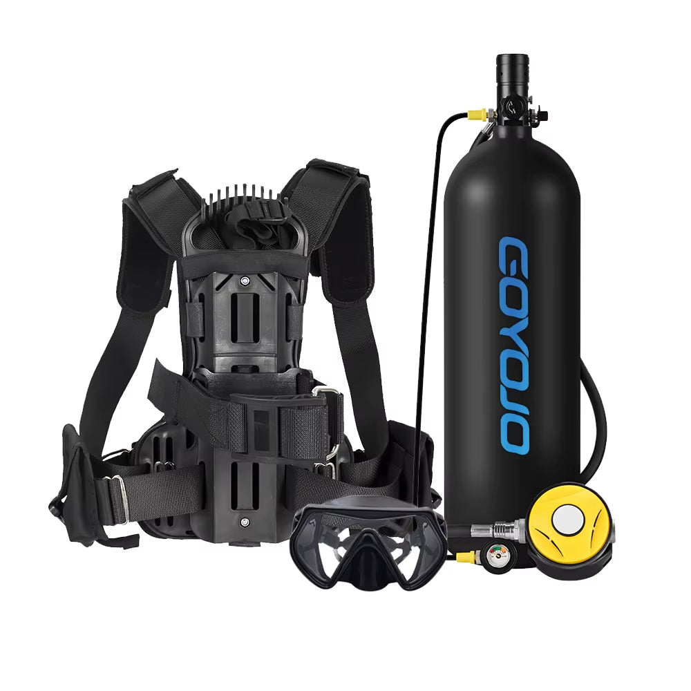 4L Snack-Sized Aqua Air Canister with Fancy Pipe - 60-Minute Gilly-Giver for Those “Oops, I Forgot to Breathe” Moments!