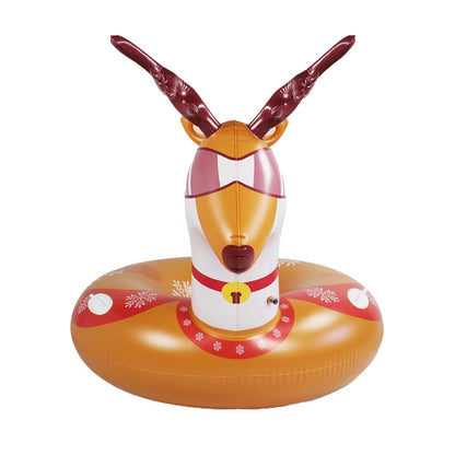 Inflatable Ski Ring Tubing Sled for Children Snow Sledge Tubes Sleds Skiing Toddler Playset Outdoor Toys Snowboard PVC