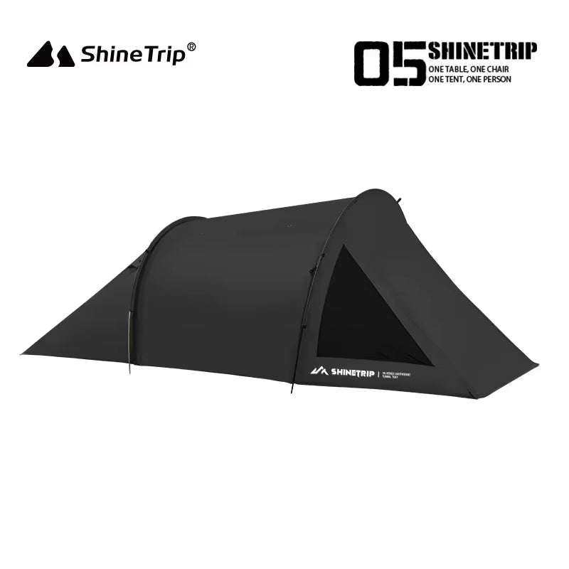Shinetrip Lightweight Tunnel Camping Tent with Sun Protection and Spacious Design, Made from Durable Oxford Cloth, Multifunctional Outdoor Shelter