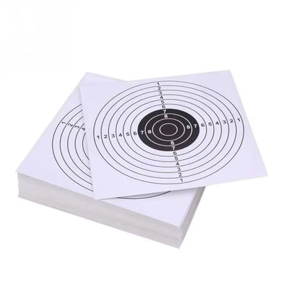 100PCS Hunting Shooting Training Target Paper Slingshot Pistol Rifle Shooting Target Indoor Outdoor Practice Accessories 14X14Cm