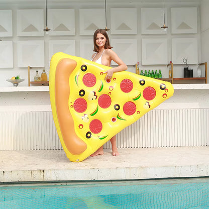 Hot Giant Pizza Swimming Pool Floating Inflatable Mattress Swimming Ring Circle Island Cool Water Party Pool Toy Pool Float