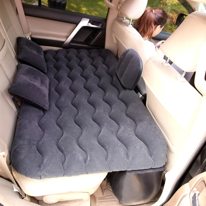 Universal Car Air Inflatable Travel Mattress for Back Seat - Multi-Functional Sofa Pillow and Outdoor Camping Cushion