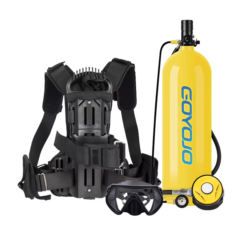 4L Snack-Sized Aqua Air Canister with Fancy Pipe - 60-Minute Gilly-Giver for Those “Oops, I Forgot to Breathe” Moments!