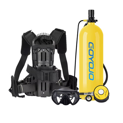 4L Snack-Sized Aqua Air Canister with Fancy Pipe - 60-Minute Gilly-Giver for Those “Oops, I Forgot to Breathe” Moments!
