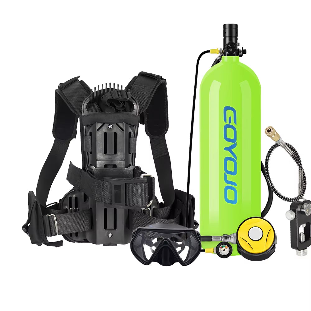 4L Snack-Sized Aqua Air Canister with Fancy Pipe - 60-Minute Gilly-Giver for Those “Oops, I Forgot to Breathe” Moments!