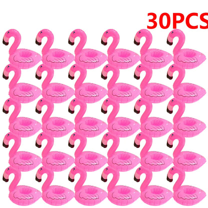 Float Inflatable Drink Cup Holder Pvc Floating Water Coaster Swimming Pool Drink Float Toy Flamingo Drinkware Tray Party Decor