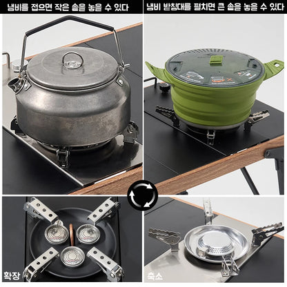 Panda-licious Portable BBQ Blast: The Mighty Gas Stove That Turns Campsites into Feasts!
